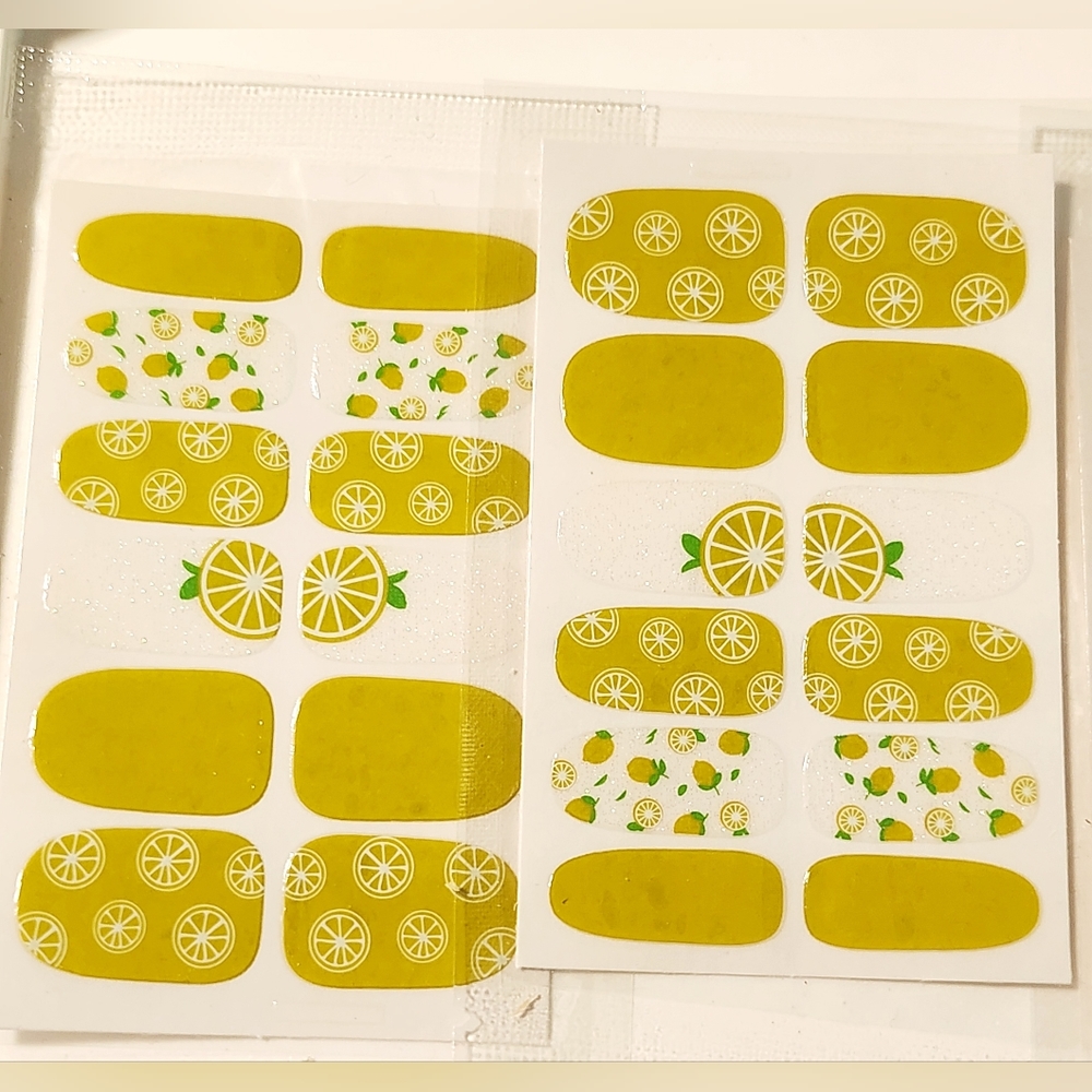 NWT 2-Set-Bundle B•COLOR Nail Wraps: CITRUS!